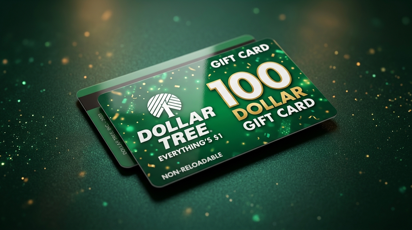 Dollar Tree $100 Gift Card Prize